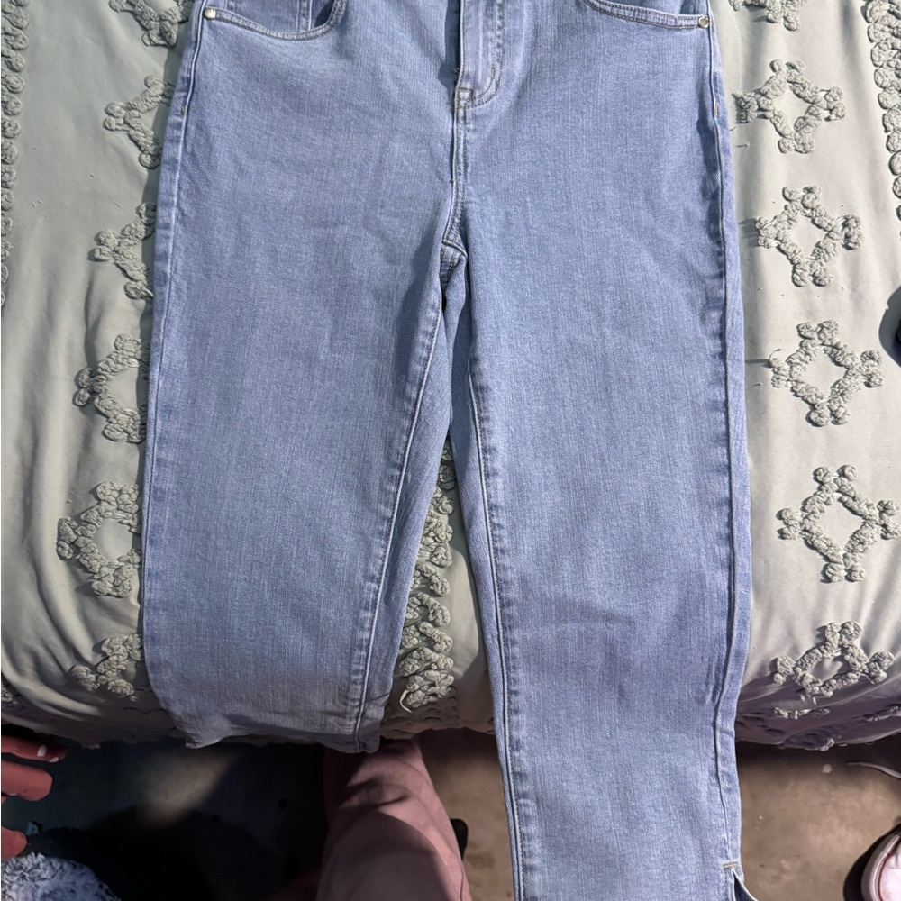 bebe Light Blue Straight Leg Women's Jeans
